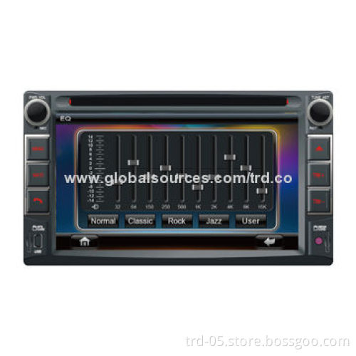 2-DIN Universal Car GPS Navigation DVD Player with 6.2-inch Digital Display BT and iPod Function